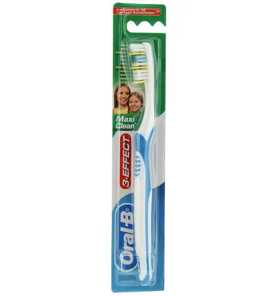 ОРАЛ-БИ (ORAL-B) 3-Effect зубная щетка Maxi Clean средн. жестк. (ПРОКТЕР & ГЕМБЛ , КИТАЙ/ИРЛАНДИЯ)