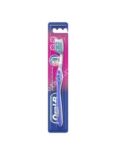 ОРАЛ-БИ (ORAL-B) 3-Effect зубная щетка Деликатное отбеливание средн. жестк. (Проктер энд Гэмбл  ГмбХ, ИНДИЯ/ИРЛАНДИЯ)