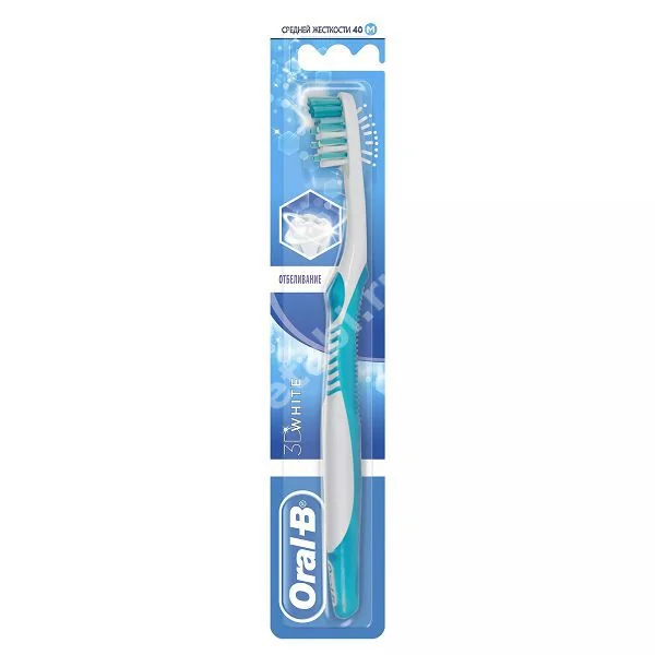 ОРАЛ-БИ (ORAL-B) 3D White зубная щетка средн. жестк. (ПРОКТЕР & ГЕМБЛ , ИРЛАНДИЯ)