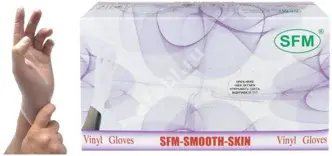 ПЕРЧАТКИ МЕДИЦИНСКИЕ нестер. винил. р.M (50пар) N100 (СФМ Госпиталь Продактс, ГЕРМАНИЯ)