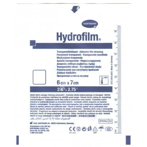 ПОВЯЗКА Hydrofilm пленочная прозрачная 6х7см N1 (ПАУЛЬ ХАРТМАНН, ГЕРМАНИЯ)