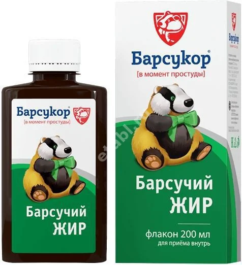 БАРСУЧИЙ ЖИР жидк. (фл.) 200мл N1 (ИП Пресняков , РФ)