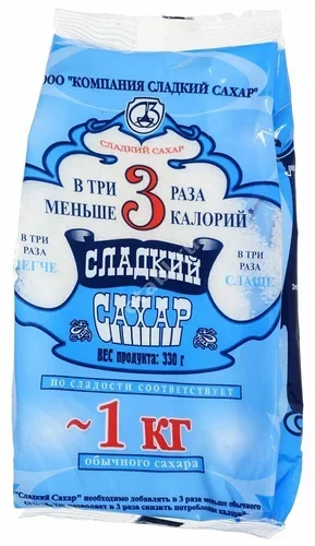 САХАРОЗАМЕНИТЕЛЬ Сладкий сахар 1кг (Сладкий мир, РФ)