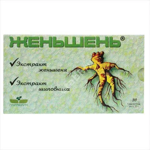 ЖЕНЬШЕНЬ табл. N30 (Витамер, РФ)