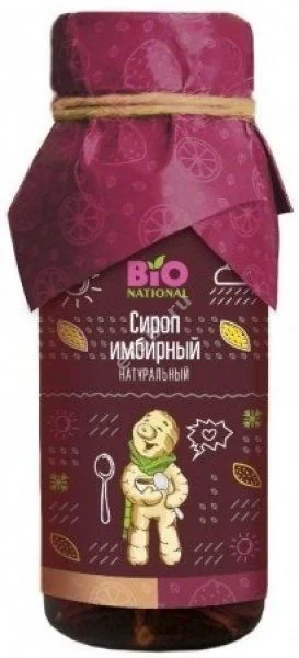 ИМБИРНЫЙ Bio national сироп (фл.) 250мл (Терра, РФ)