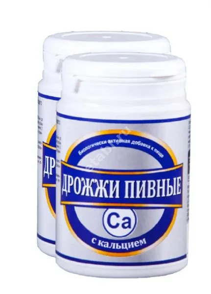 ДРОЖЖИ ПИВНЫЕ Кальций табл. N100 (Биотерра, БЕЛАРУСЬ)
