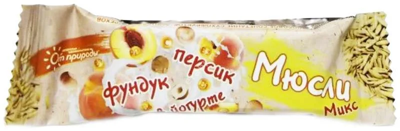 ОТ ПРИРОДЫ батончик-мюсли 25г Фундук/Персик (Факел -Дизайн, РФ)