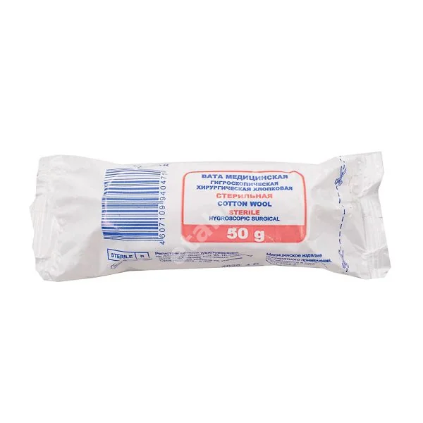 ВАТА хирургич. стер. 50г (Ахтамар, РФ)