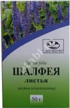 ШАЛФЕЯ ЛИСТЬЯ сырье 50г N1 (Фито-Бот Фирма, РФ)