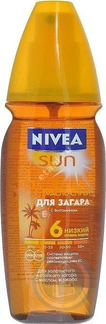 НИВЕЯ Sun масло-спрей д/загара SPF6 150мл (БАЙЕРСДОРФ, ГЕРМАНИЯ)