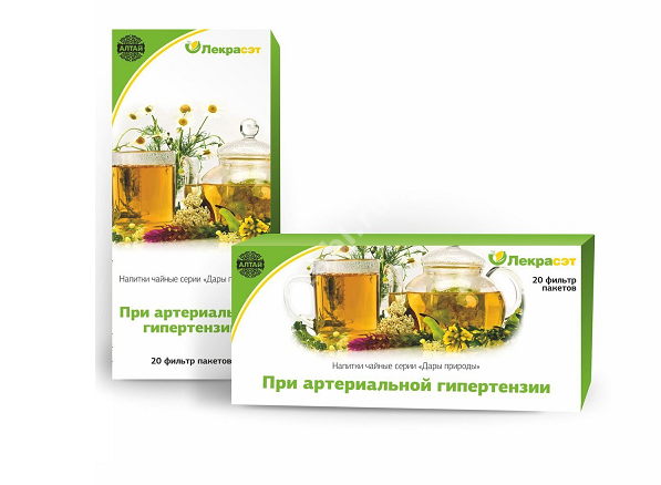 ЛЕКРАСЭТ При гипертензии чайный напиток (фильтр-пак.) 1.5г N20 (Лекра-СЭТ, РФ)