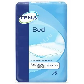 ТЕНА Bed Underpad Normal пеленки впитывающие 60х90см N5 (Эссити Хайджин энд Хелс, ПОЛЬША)