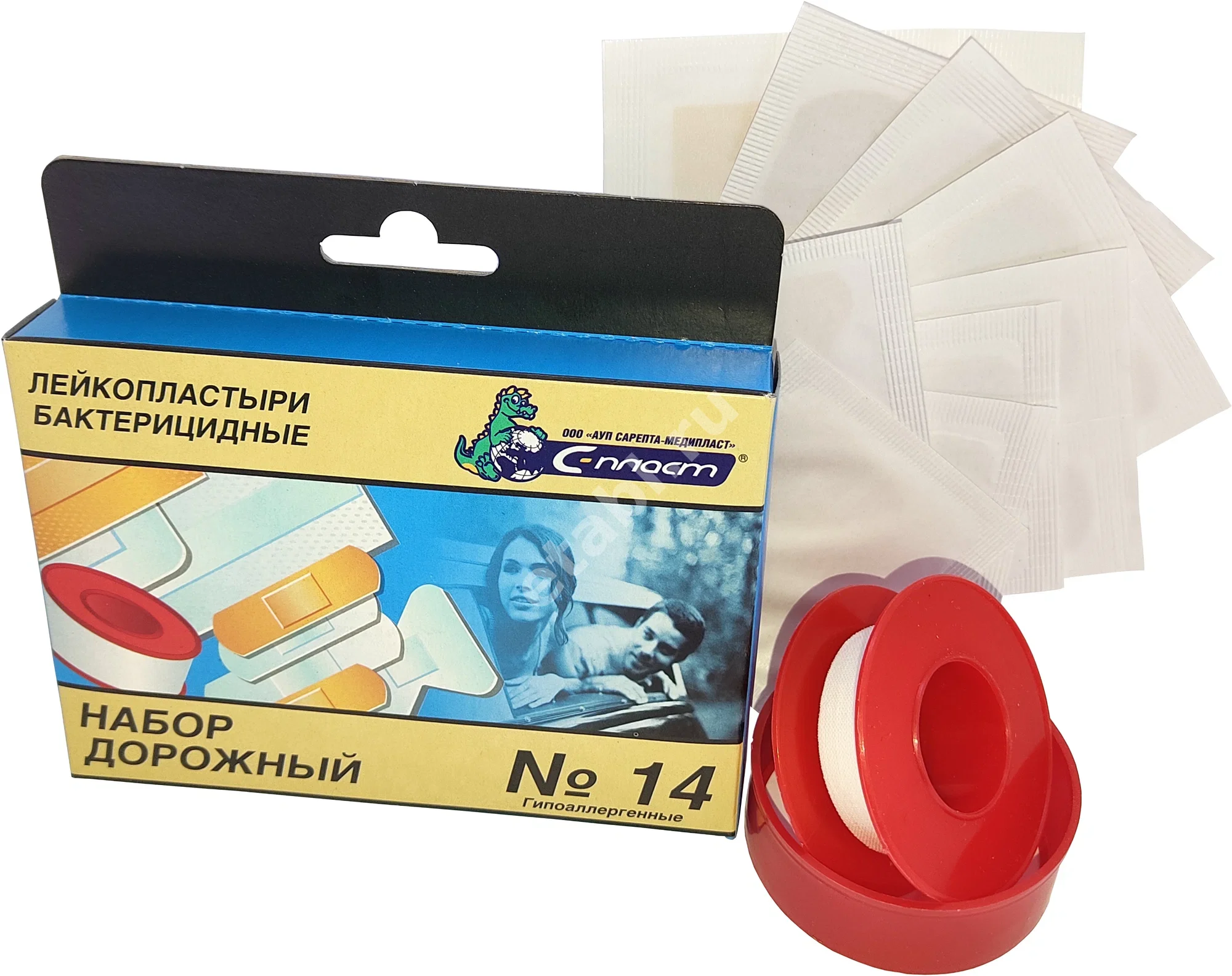 ПЛАСТЫРЬ бактерицид. С-Пласт набор дорожный N14 (АЛВИЛС, РФ)