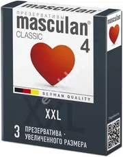МАСКУЛАН Classic 4 презервативы XXL розовые N3 (М.П.И. Фармацойтика, ГЕРМАНИЯ)