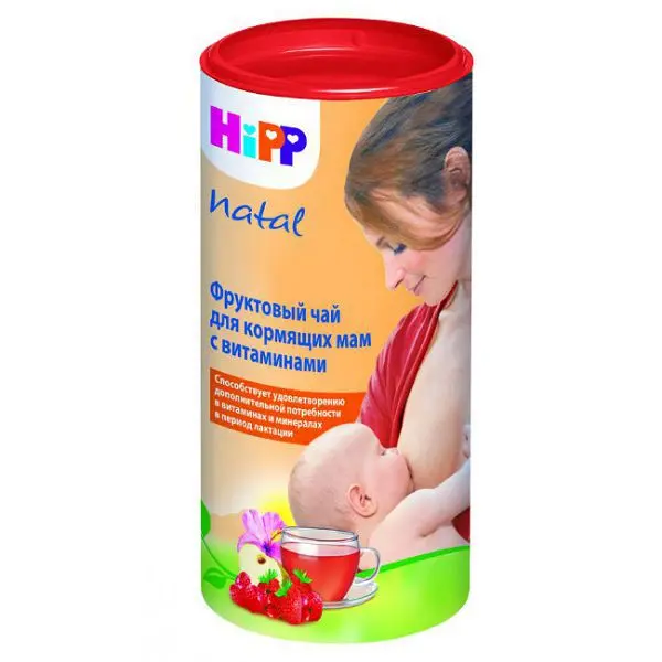 ХИПП (HIPP) Natal Фруктовый чай гранулир д/кормящих матерей (туба) 200г N1 с витаминами (Домако, ШВЕЙЦАРИЯ)