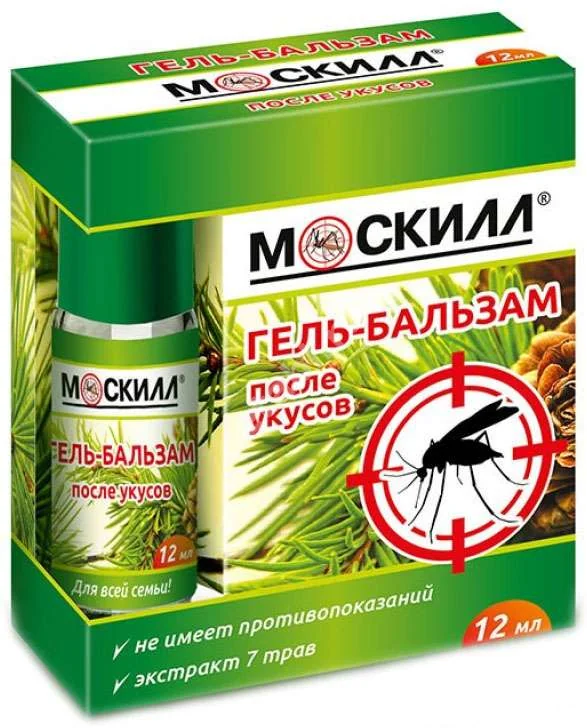 МОСКИЛЛ гель-бальзам после укусов насекомых 12мл (Лафитель, РФ)