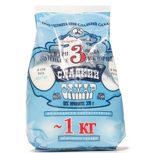 САХАРОЗАМЕНИТЕЛЬ Сладкий сахар 330г (Сладкий мир, РФ)