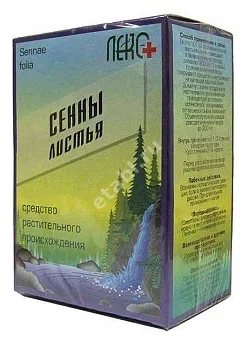 СЕННЫ ЛИСТЬЯ сырье 50г N1 (Лек С +, РФ)