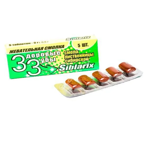 СМОЛКА жевательная резинка Здоровые зубы 1г N5 (Нарине, РФ)