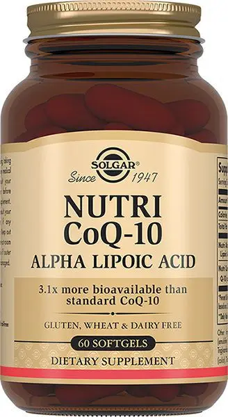 СОЛГАР Нутрикоэнзим Q10 с альфа-липоевой кислотой капс. N60 (Рексалл Сандаун , США)