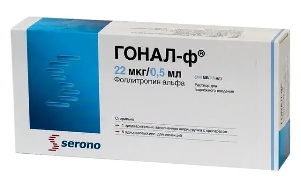ГОНАЛ-Ф лиоф. д/р-ра для п/к введ. (фл. с р-лем) 5.5мкг - 1мл N1 (МЕРК, ИТАЛИЯ)