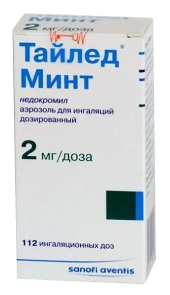 ТАЙЛЕД МИНТ (без синхронера) аэроз. 2мг/доза - 112доз N1 (САНОФИ, ФРАНЦИЯ/ВЕЛИКОБРИТАНИЯ)
