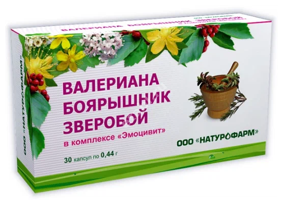 ЭМОЦИВИТ капс. 0.44г N30 (Натурофарм, РФ)