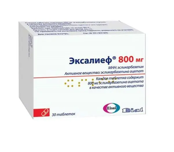 ЭКСАЛИЕФ табл. 800мг N30 (ЭЙСАЙ, КАНАДА/ПОРТУГАЛИЯ)