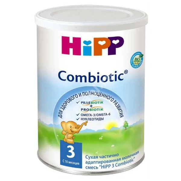 ХИПП (HIPP) смесь сухая молочная 3 10м+ 350г (ХИПП, ГЕРМАНИЯ)