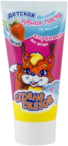 СТРАНА СКАЗОК зубная паста 0м+ 50мл Клубника (Шанте Бьюти, РФ)