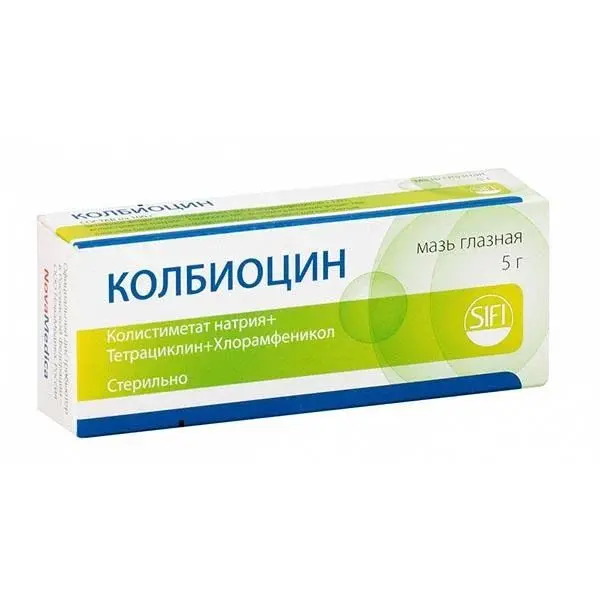КОЛБИОЦИН мазь глазн. 5г N1 (БАУШ ХЕЛС, ИТАЛИЯ)