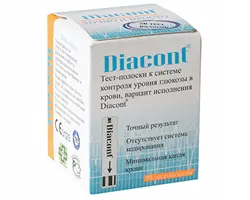 ТЕСТ-ПОЛОСКИ к глюкометру Диаконт N50 (Акон Биотек, КИТАЙ)