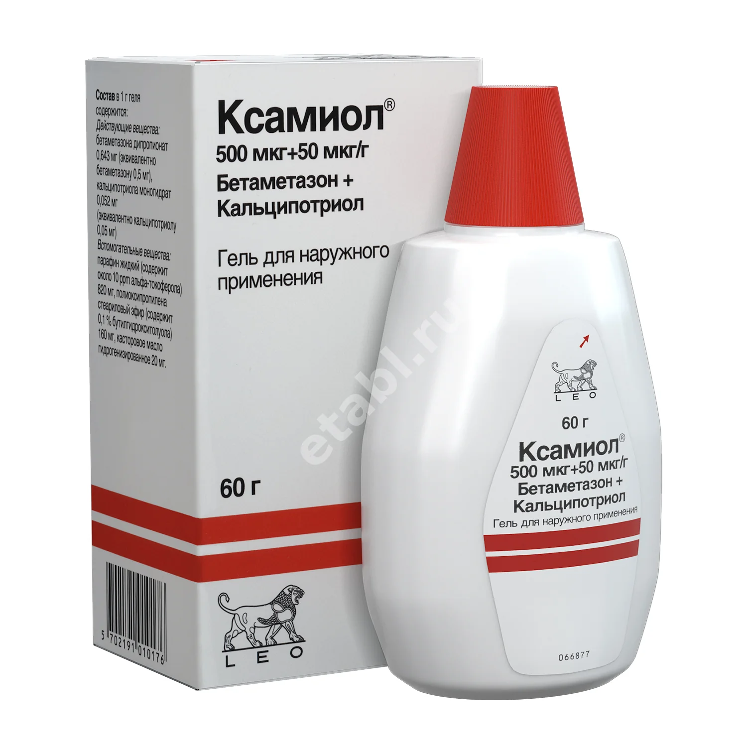 КСАМИОЛ гель (фл.) 60г N1 (ЛЕО-ФАРМ, ДАНИЯ)