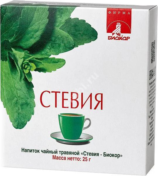 СТЕВИЯ чайный напиток 25г N1 (Биокор, РФ)