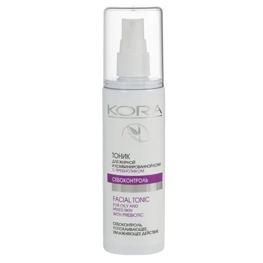 КОРА тоник для лица д/жирн/комбинир кожи с пребиотиком 150мл (Фитопром, РФ)