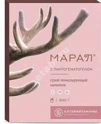 МАРАЛ с пантогематогеном сухой напиток пор. д/р-ра внутр. 300г N1 (Алтайвитамины, РФ)