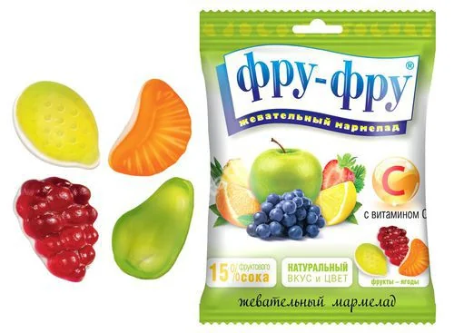 ФРУ-ФРУ мармелад Фруктовый коктейль 90г (СЛАДКАЯ СКАЗКА, ЧЕХИЯ)