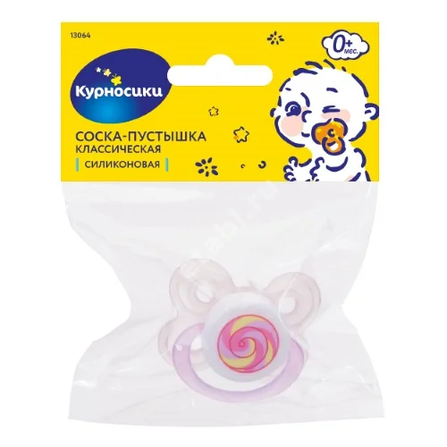 КУРНОСИКИ пустышка силик. 0м+ 13064 Карамель (Сан Бонд Интернэшнл, КИТАЙ)