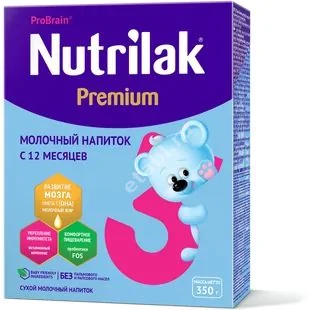 НУТРИЛАК Премиум напиток сухой молочный 3 12м+ 350г (Инфаприм, РФ)