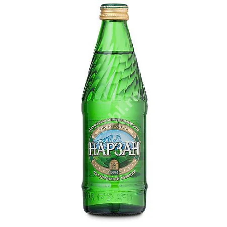 ВОДА МИНЕРАЛЬНАЯ Нарзан (бут. стекл.) 0.33л (Нарзан, РФ)