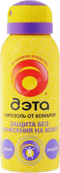 ДЭТА аэроз. от комаров без нанесения на кожу 100мл (ХИМИК, РФ)