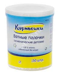 ВАТНЫЕ ПАЛОЧКИ детские (банк.) N150 (Сан Бонд Интернэшнл, КИТАЙ)