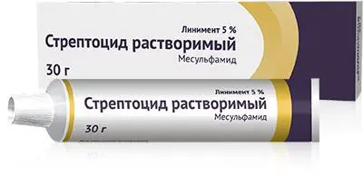 СТРЕПТОЦИД линим. (туба) 5% - 30г N1 (ОЗОН, РФ)