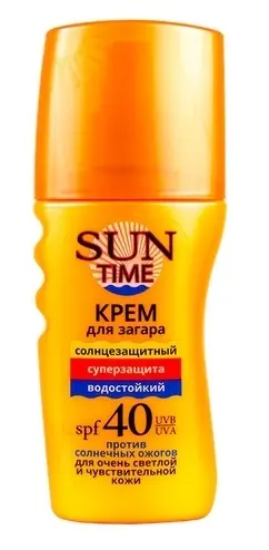 САН ТАЙМ (SUN TIME) крем солнцезащит SPF40 Суперзащита 150мл (Эколла, УКРАИНА)