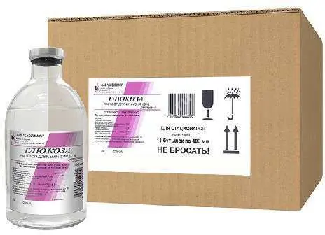 ГЛЮКОЗА р-р д/инф. (фл.) 10% - 400мл N15 (Биохимик, РФ)