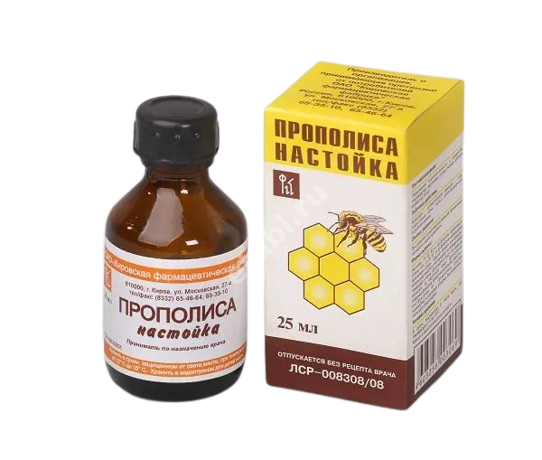 ПРОПОЛИС настойка (фл.) 25мл N1 (Кемеровская фармфабрика, РФ)