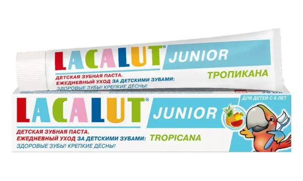 ЛАКАЛЮТ Джуниор зубная паста 8+ 75мл Тропикана (ДОКТОР ТАЙСС НАТУРВАРЕН, ГЕРМАНИЯ)
