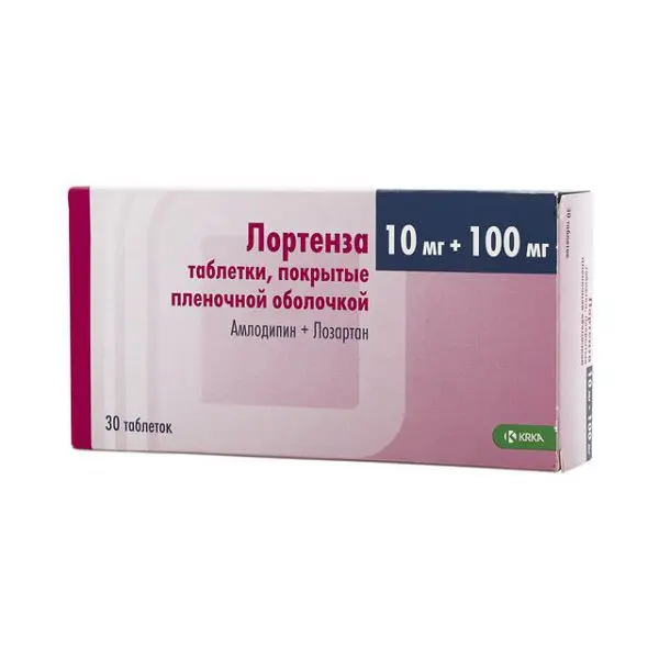 ЛОРТЕНЗА табл. п.п.о. 10мг+100мг N30 (КРКА, РФ)