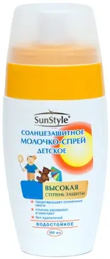 САН СТАЙЛ (SUN STYLE) молочко-спрей солнцезащит SPF30 детский 100мл (Лучшие традиции, РФ)