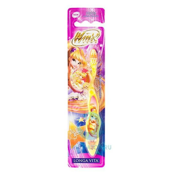 ЛОНГА ВИТА Winx зубная щетка д/детей 3+ арт.WX-1 (Твинклерс, ВЕЛИКОБРИТАНИЯ)